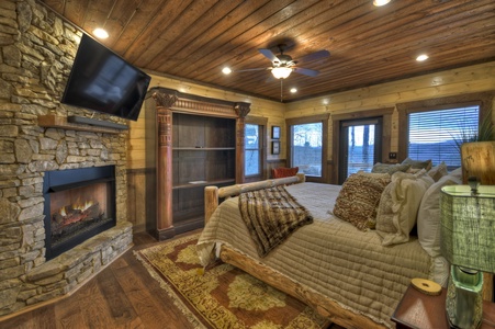 Privacy Peak - Entry Level Primary King Suite with Gas Fireplace