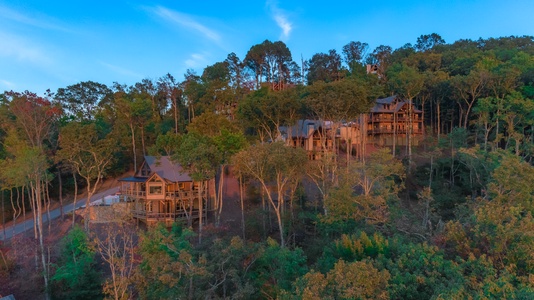 Highland Escape- Aerial View of the Blue Ridge Heights complex