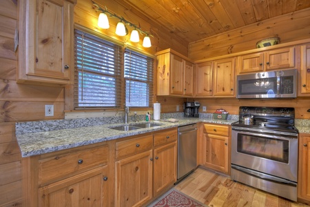 Amazing View- Kitchen view with appliances