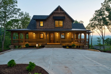 Alpine Vista - Front View of Cabin