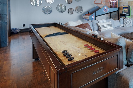The Sanctuary: Lower Level Entertainment Room's Shuffleboard