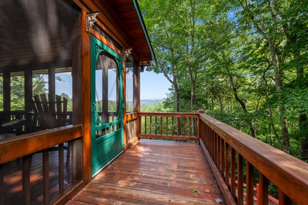 Choctaw Ridge - Back Deck Entrance