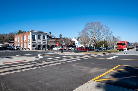 Main & Main- Exterior view located in downtown Blue Ridge