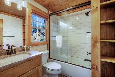 Mountain Air - Upper Level King Bathroom 1