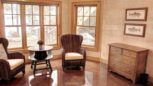 Blue Ridge Lake Retreat - Lower Level King Bedroom Sitting Area