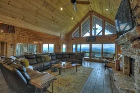 Sky's The Limit - Living Room with Mountain and Valley Views