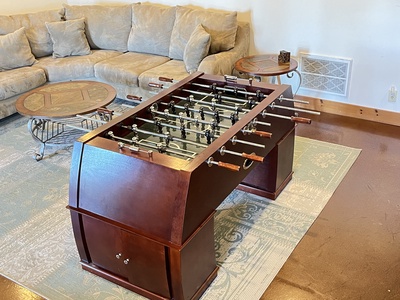 Blue Ridge Lake Retreat - Lower Level Living Room's High End Foosball Tablee