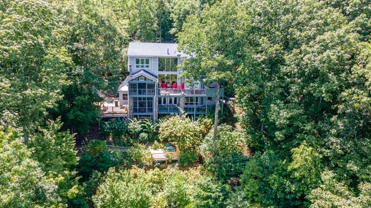 The House on the Hill: aerial view