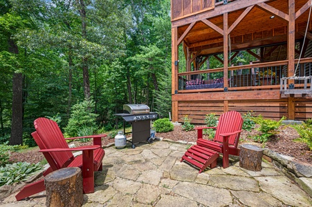 Three Loves Cabin - Stone Laid Grilling Station