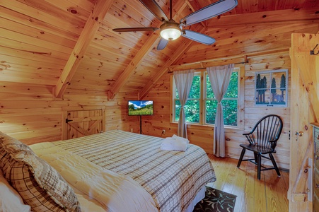 The Stickhouse - Upper Level Primary Bedroom
