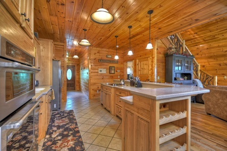 Above Ravens Ridge- Kitchen area with plenty of counter space