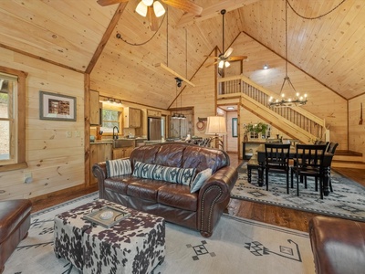 Fern Creek Hollow Lodge - View from Fireplace