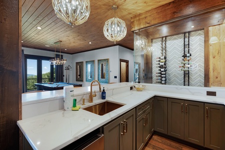 The Sanctuary: Lower Level Wet Bar