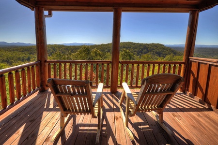 Above Ravens Ridge- Upper level private balcony