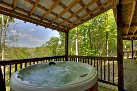 Blue Ridge Hideaway- View from Hot Tub