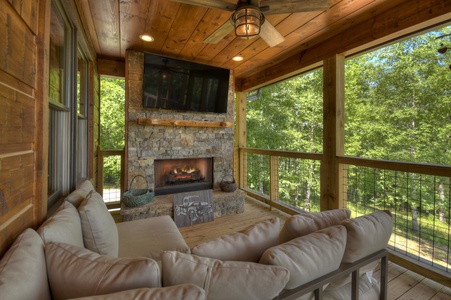 Once In A Blue Ridge: Entry Level Deck Fireplace