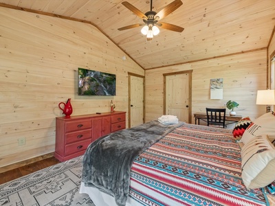 Fern Creek Hollow Lodge - Upper Level Primary King Bedroom