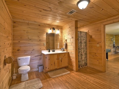 Blue Ridge Hideaway- Lower Level Bathroom