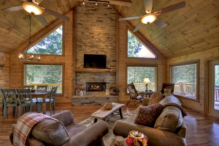 Point Of View - Living Room with Gas Fireplace