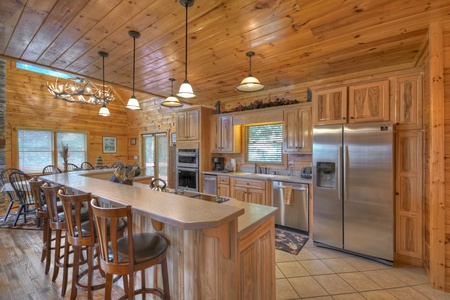 Above Ravens Ridge- Full kitchen view with all appliances