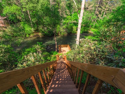 A Little Stoney River - Stairs to River