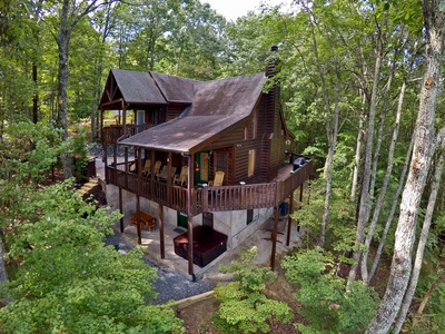 Away from Everyday: Aerial View of Cabin