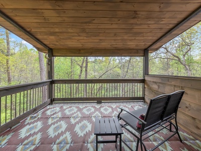 Fern Creek Hollow Lodge - Upper Level Private Balcony View