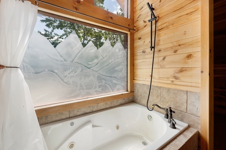 Bluetique- Upper level master bathroom