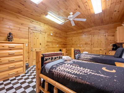 Babbling Brook- Lower level twin bed room