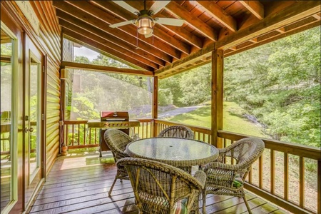 Brown Bear Vista - Main Level Screened In Dining Area