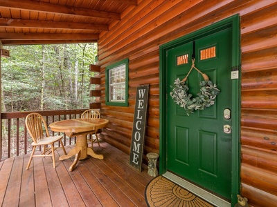 Lazy Bear Cove- Front entryway door