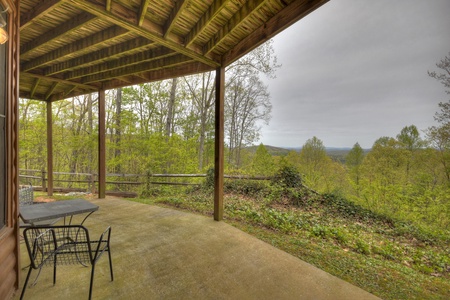 View From The Top- Lower level patio with outdoor seating