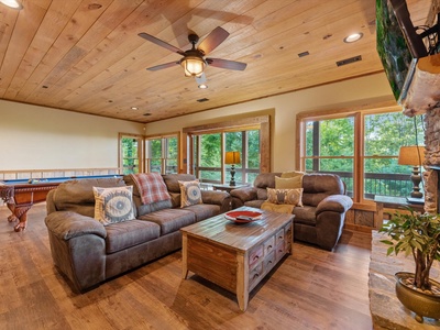 Crows Nest- Lower level living room