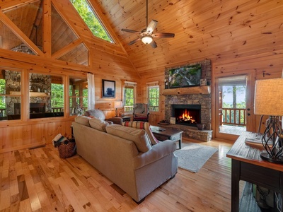 Soaring Hawk Lodge - Entry Level Living Room