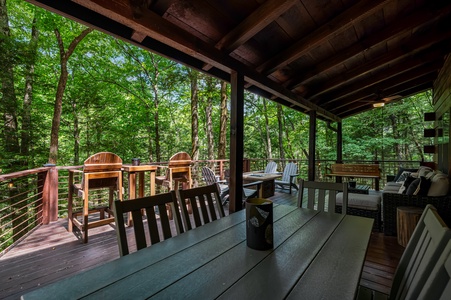 Paradise Found - Entry Level Outdoor Covered Dining Area