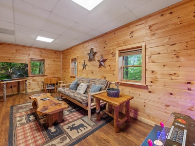 Away from Everyday: Lower-level Entertainment Room