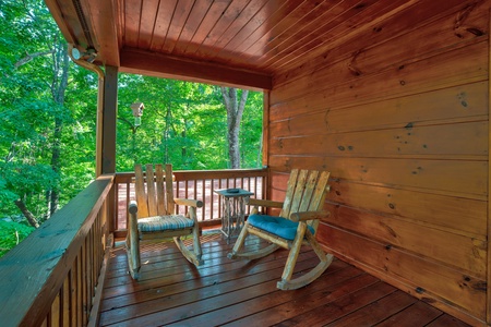 Wise Mountain Hideaway - Main Level deck Seating Area