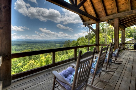 Sky's The Limit - Deck with Rocking Chairs