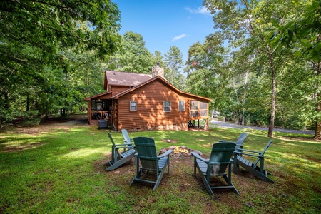 The Loose Caboose - View from Fire Pit