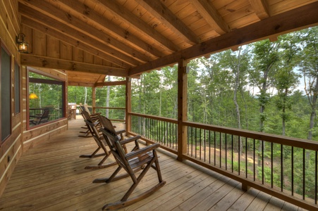 Deer Trails Cabin - Deck Rocking Chairs