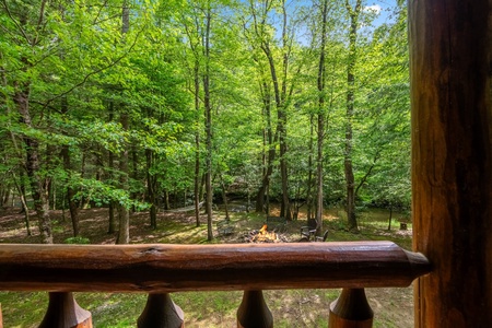 A Creek Runs Thru It - View from Back Deck