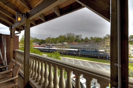 Main & Main- Deck view of Downtown Blue Ridge