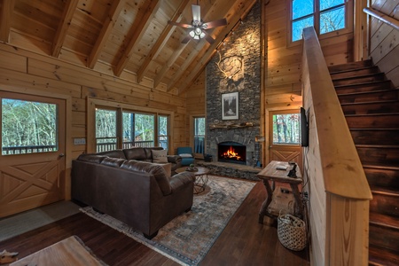 Misty Mountain Escape - Living Room