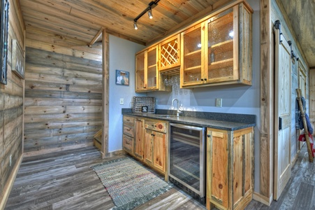 Once In A Blue Ridge: Lower-level Wet Bar