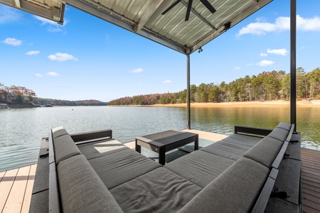 Blue Ridge Bliss - Dock's Lower Deck Seating'v View