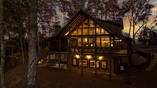 Eagle Ridge - Back View at Dusk