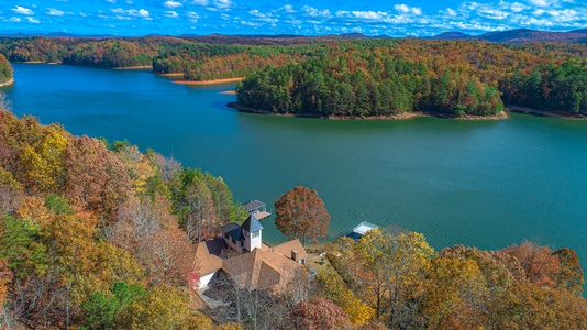 Blue Ridge Lakeside Chateau - Aerial View of Lake Blue Ridge