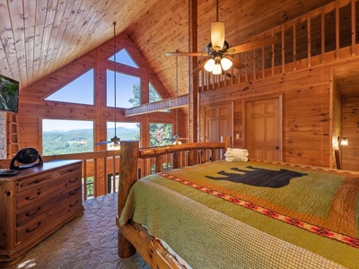 Bear Necessities- Upper level master bedroom loft area