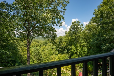 The House on the Hill:  Upper Level Bedroom 2's Balcony View