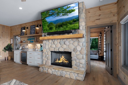 Elevated Escape - Lower Level Gas Fireplace